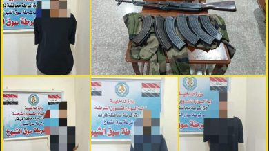 شرطة-سوق-الشيوخ-تلقي-القبض-على-4-متهمين-طرفي-مشاجرة-وتضبط-بندقيتين-كلاشنكوف.